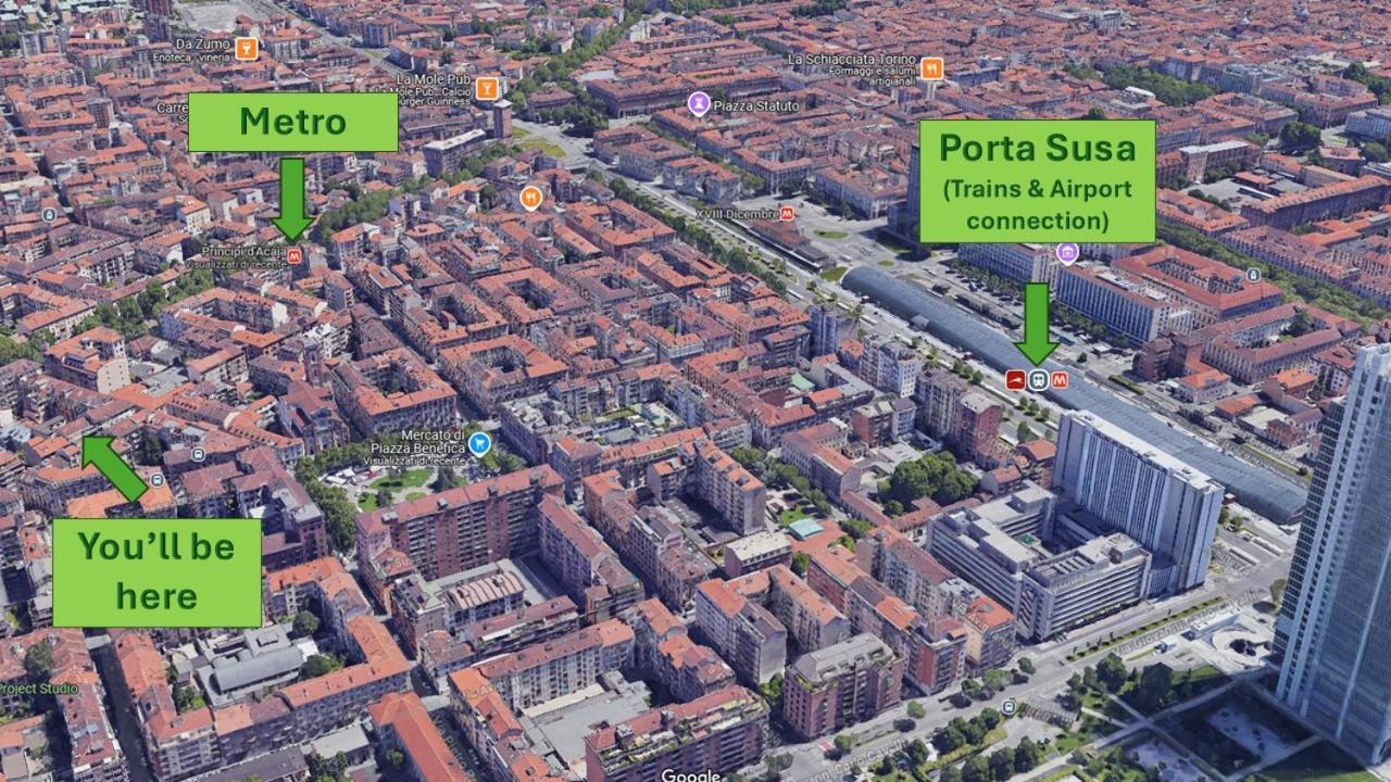 Bell'Appartamento In Cit Turin, Interamente Ristrutturato Esterno foto